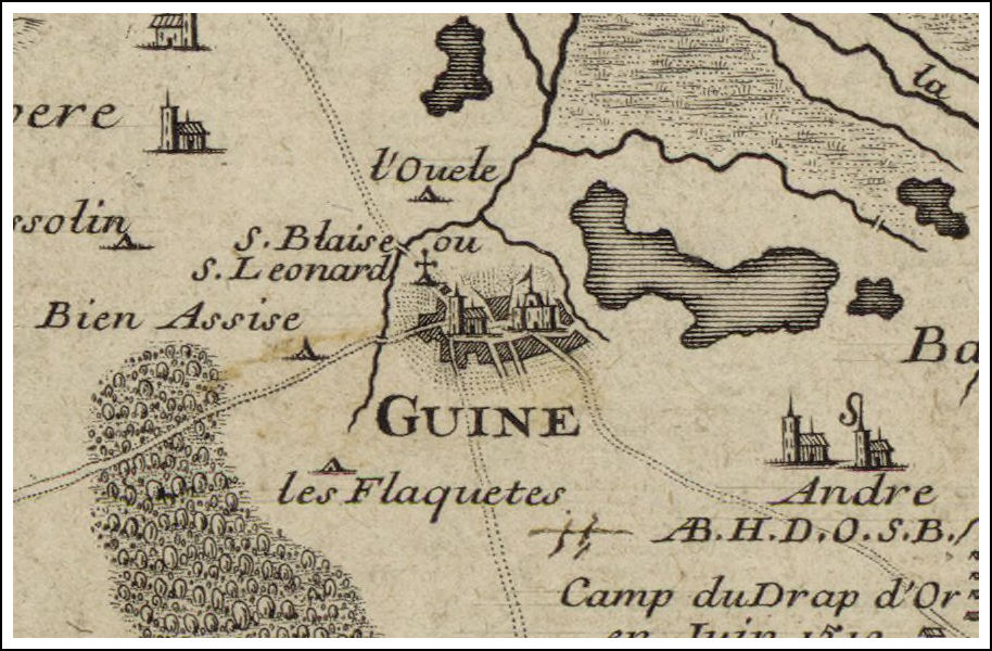 Carte de Guînes - Historique